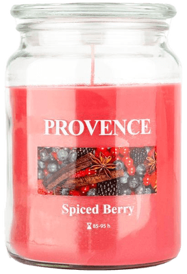 Provence Svíčka ve skle s víčkem Lesní ovoce+koření 510g