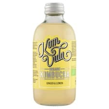 Komvida Bio fermentovaný nápoj z čaje s citronem a zázvorem 250ml