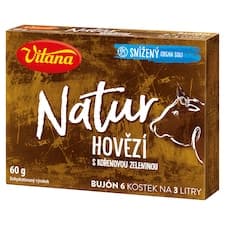 Vitana Natur Hovězí bujón s kořenovou zeleninou 6 x 10g (60g)