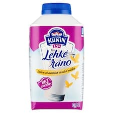 Mlékárna Kunín Lehké ráno lehce stravitelné čerstvé mléko bez laktózy 1,5% 0,5l
