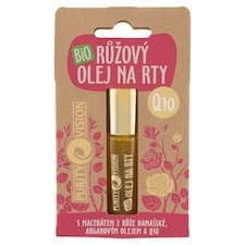 Purity Vision Bio růžový olej na rty s macerátem z růže damašské, arganovým olejem a Q10 10ml