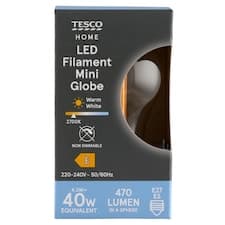 Home LED žárovka 4,2W E27 teplé bílé světlo 1 ks