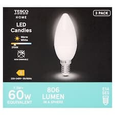 Home LED žárovka 7,3W E14 teplé bílé světlo 3 ks