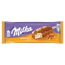 Milka Caramel Crunch mražený krém s rostlinným tukem s vanilkovou příchutí 90ml