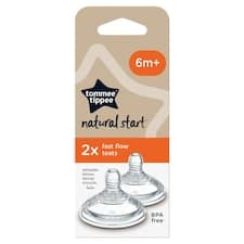 Tommee Tippee Natural Start savičky s rychlým průtokem 2 ks