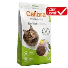 Calibra Premium Line kompletní suché krmivo pro dospělé sterilizované kočky 2kg