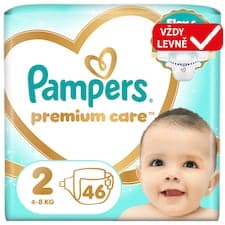 Pampers Premium Care Velikost 2, 46 Plenek, 4kg-8kg