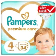 Pampers Premium Care Velikost 4, 34 Plenek, 9kg-14kg