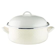 Cream smaltovaný kastrol 24 cm