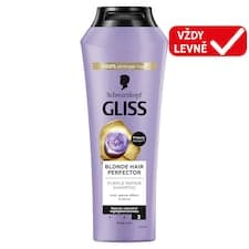 Schwarzkopf Gliss Blonde Hair Perfector Fialový šampon 250ml