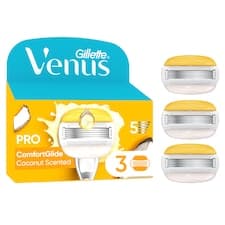 Gillette Venus Pro ComfortGlide s Vůní Kokosu Dámské Holicí Hlavice, Náhradní Holicí Hlavice