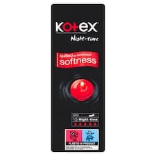 Kotex Night-time maxi vložky 10 ks