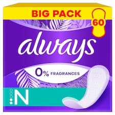 Always Daily Fresh Normal, 0 % parfemace a barviv 60 ks