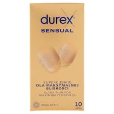 Durex Sensual Regular Fit kondomy 10 ks