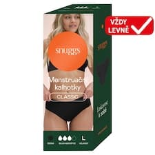 Snuggs Classic menstruační kalhotky černá L
