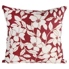 F&F Home Red Rejuvenating Floral Print polštář 45 x 45 cm
