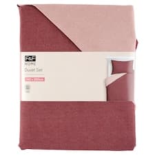 F&F Home Burgundy Reversible ložní souprava 140 cm x 200 cm