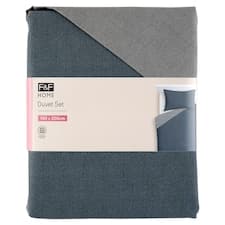 F&F Home Reversible Black ložní souprava 140 cm x 200 cm