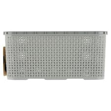 BranQ Gray košík s ratanovým efektem 7 l