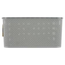 BranQ Gray košík s ratanovým efektem 19 l