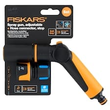 Fiskars Nastavitelná stříkací sprcha + hadicová spojka stop