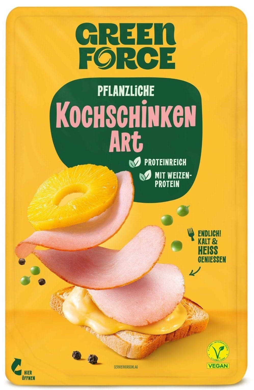 Green Force Alternativa vařené šunky plátky – vegan