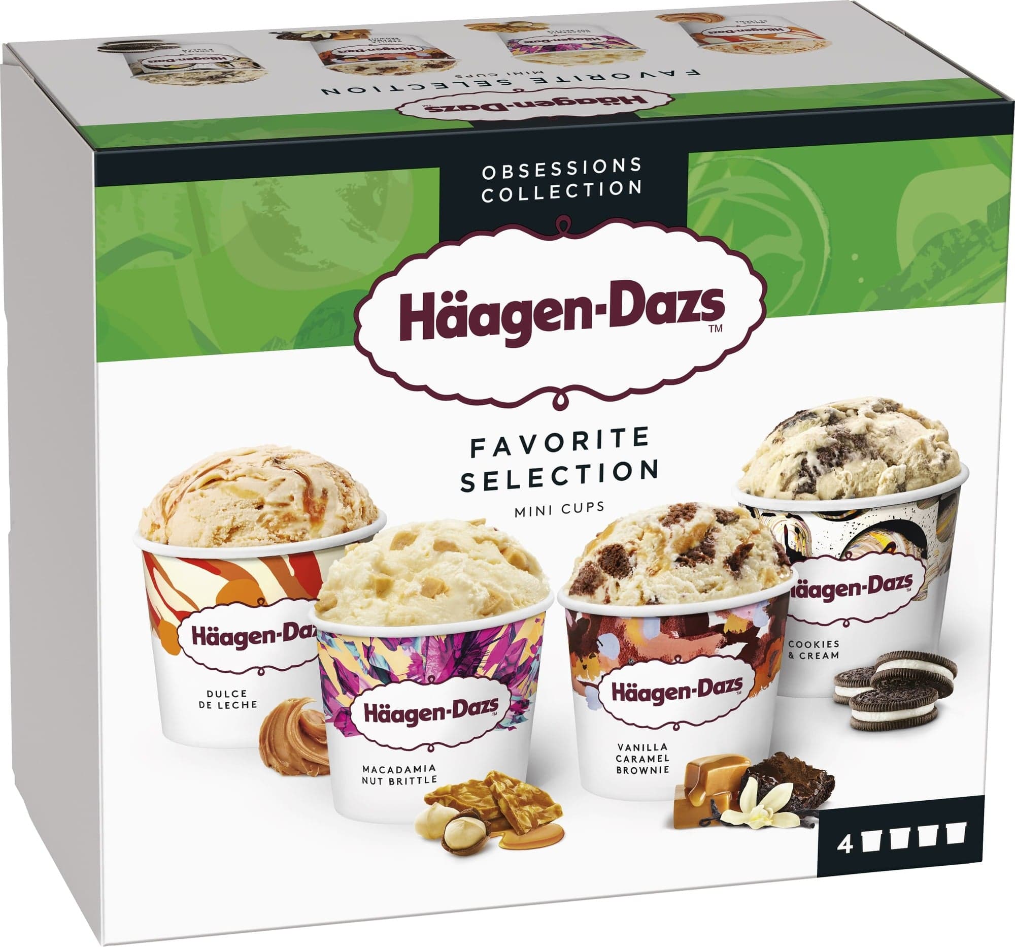 Häagen-Dazs Favorite Selection multipack (4×95 ml)