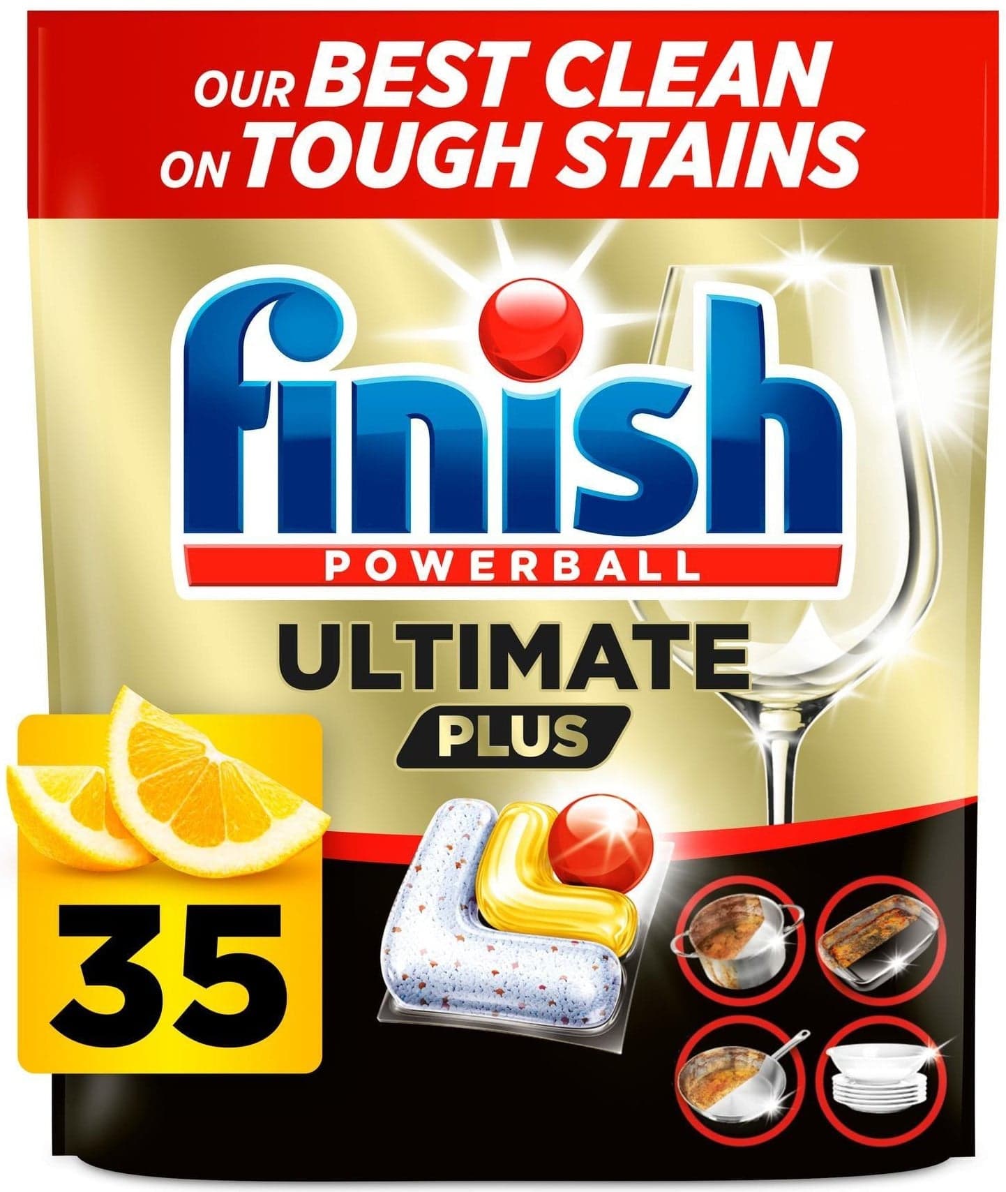 Finish Ultimate Plus Lemon kapsle do myčky nádobí