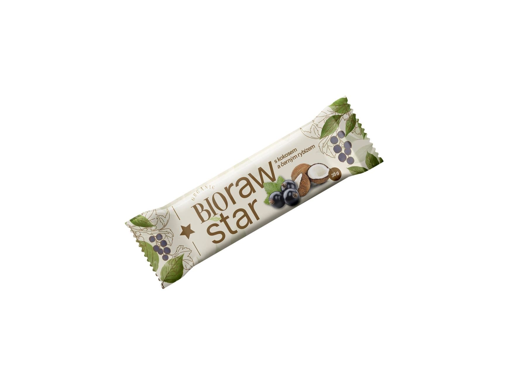BIO Raw Star kokos&černý rybíz 35g