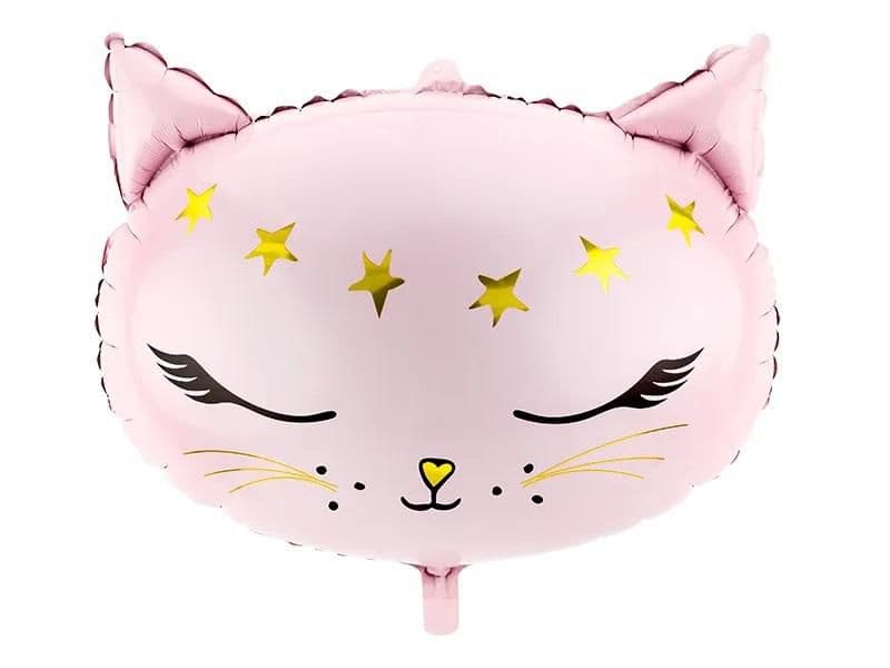 PartyDeco Balónek fóliový, 48cm, kočka