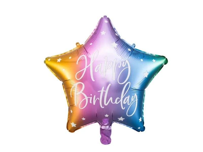 Foliový balónek, 40cm, Happy Birthday
