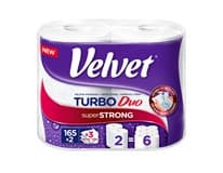 Velvet Turbo Duo Papírové utěrky 36,3 m 3vrstvé 2 ks