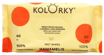 Kolorky Hamamelis Dětské vlhčené ubrousky s výtažkem z vilínnu lékařského