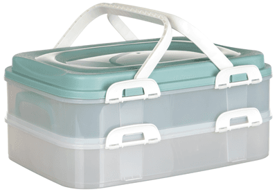 Banquet Party box Culinaria 2 x 7 l, dvoupatrový, mint víko