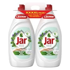Jar Sensitive Tea Tree & Mint Tekutý Prostředek Na Mytí Nádobí Jemný K Rukám 2.7 L
