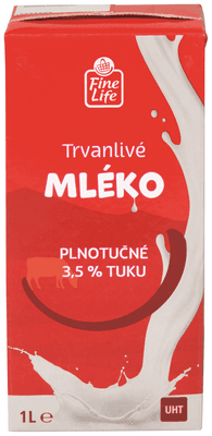 Fine Life Plnotučné trvanlivé mléko  3,5%