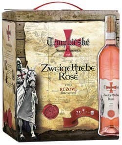Templářské Sklepy Čejkovice Zweigeltrebe rosé, BiB