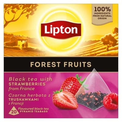 Lipton Black Forest Fruits Pyramid 20 sáčků x1,5g N