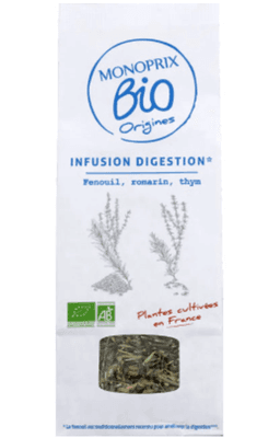 Monoprix Biologique BIO Sypaný čaj podporující trávení