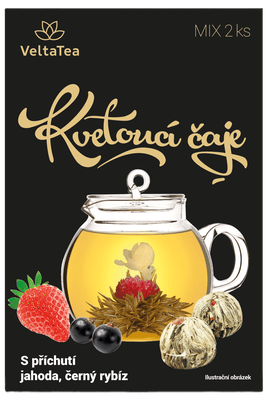 Velta Tea Kvetoucí čaj jahoda a černý rybíz 2x 6 g