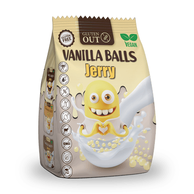 JERRY Snídaňové kuličky vanilkové bez lepku