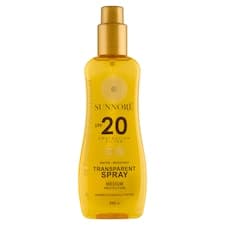 Sunnoré Voděodolný sprej s ochrannými faktory UVA a UVB SPF 20 200ml