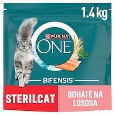 Purina ONE Bifensis Sterilised granule pro kočky losos 1,4kg