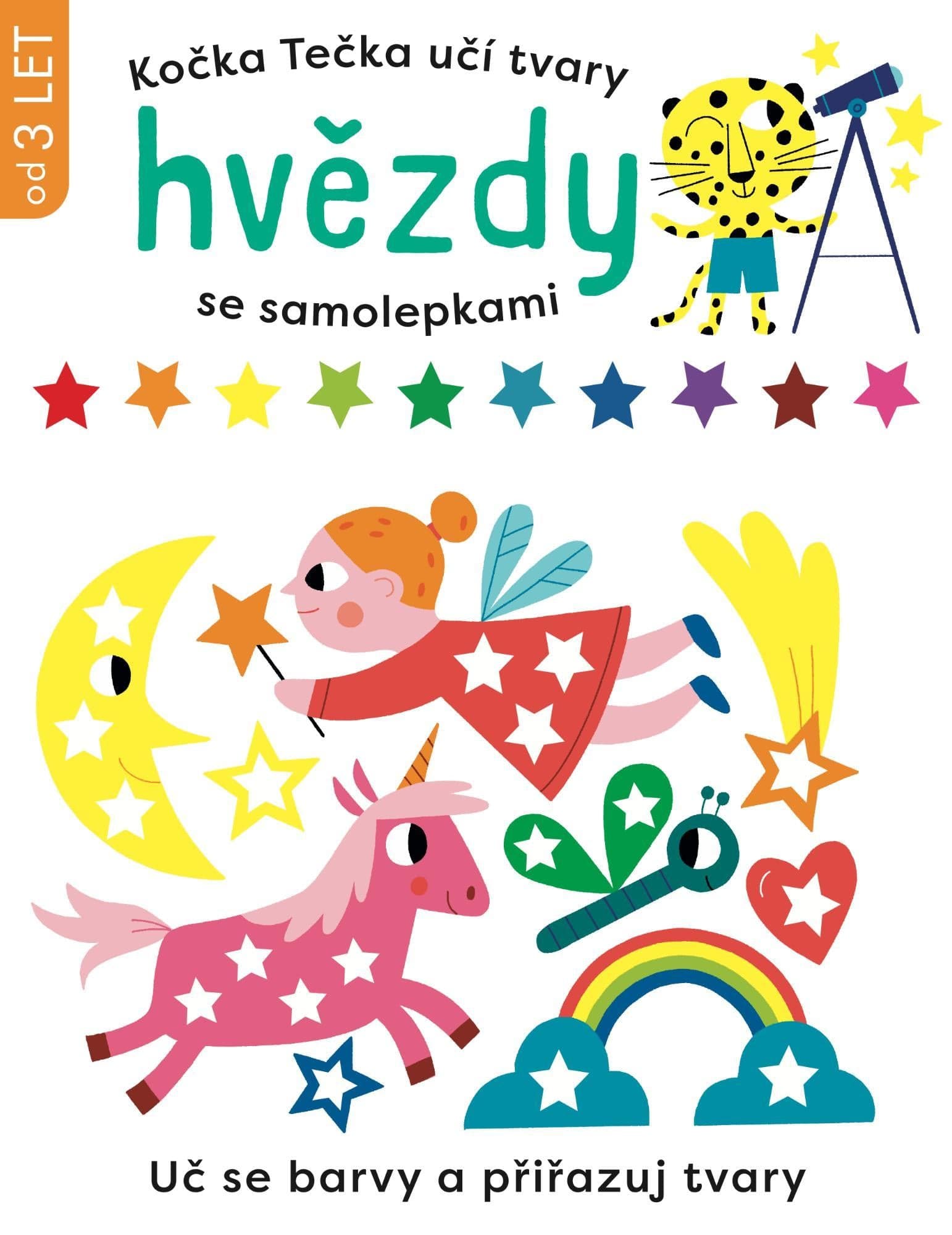 Svojtka Kočka Tečka učí tvary Hvězdy se samolepkami