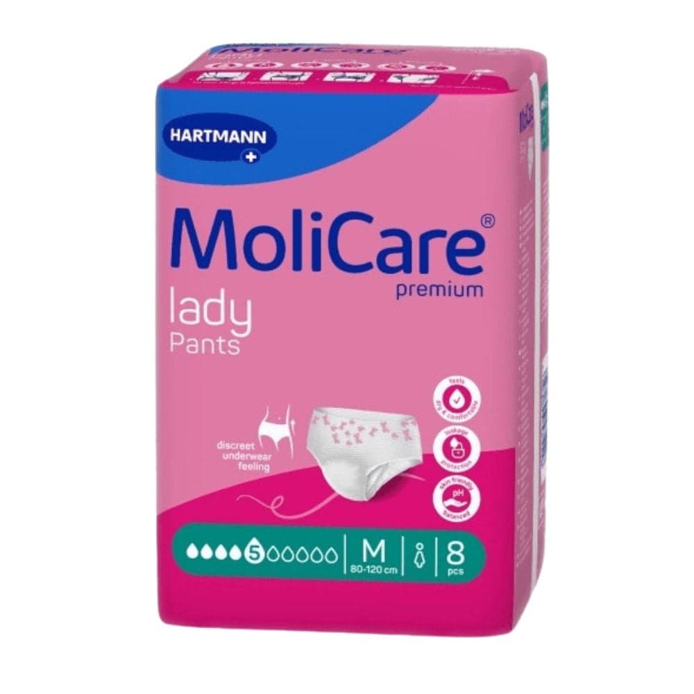 KALHOTKY NAVLÉKACÍ MOLICARE LADY PANTS 5 KAPEK M BOKY 80-120CM,944ML,8KS