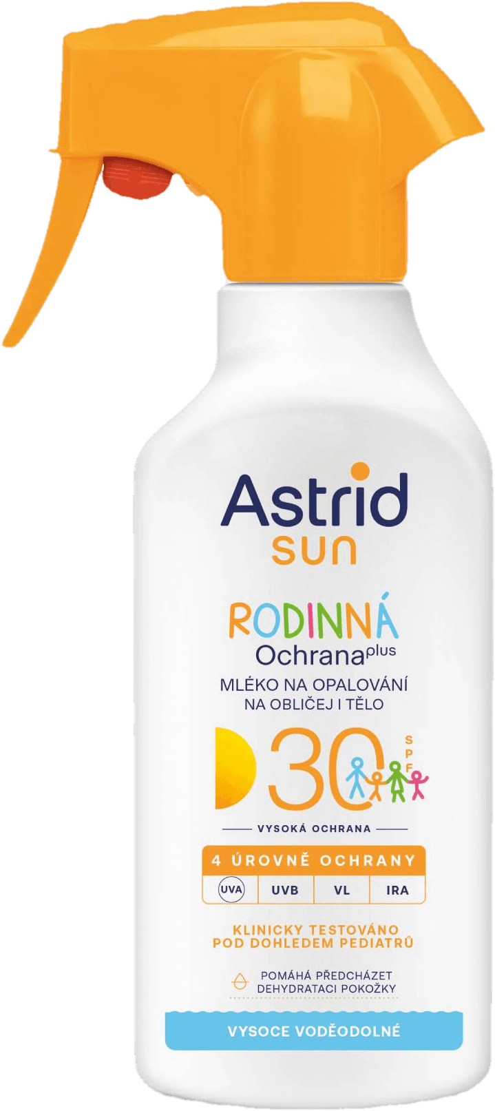 Astrid Sun Rodinné mléko na opalování sprej SPF 30