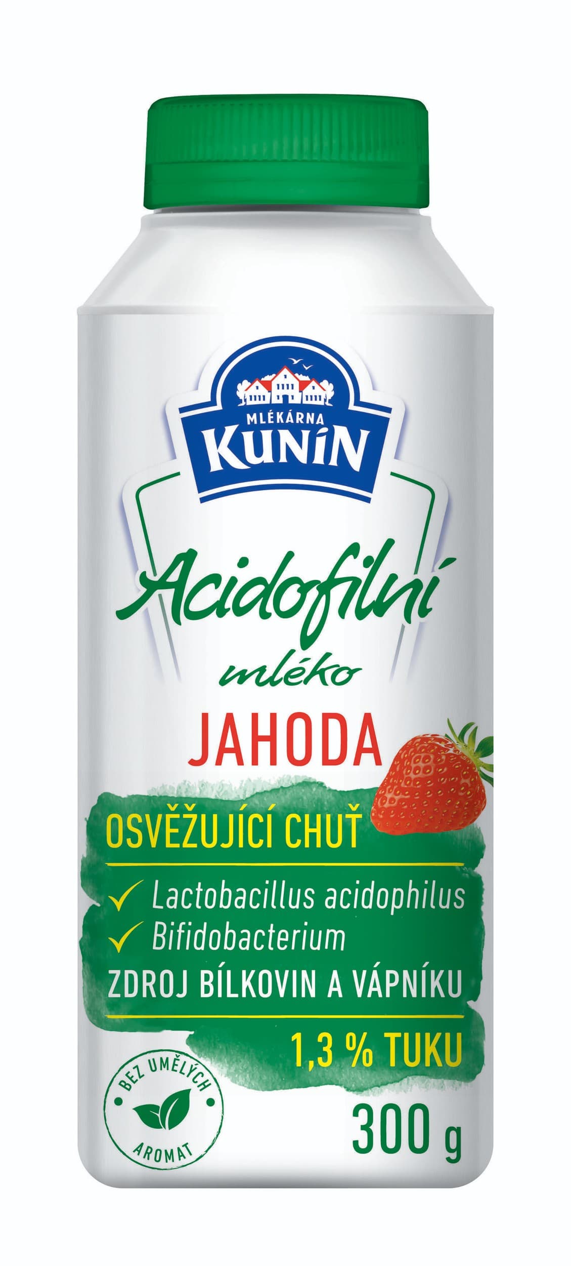 Kunín Acidofilní mléko jahoda 300 g