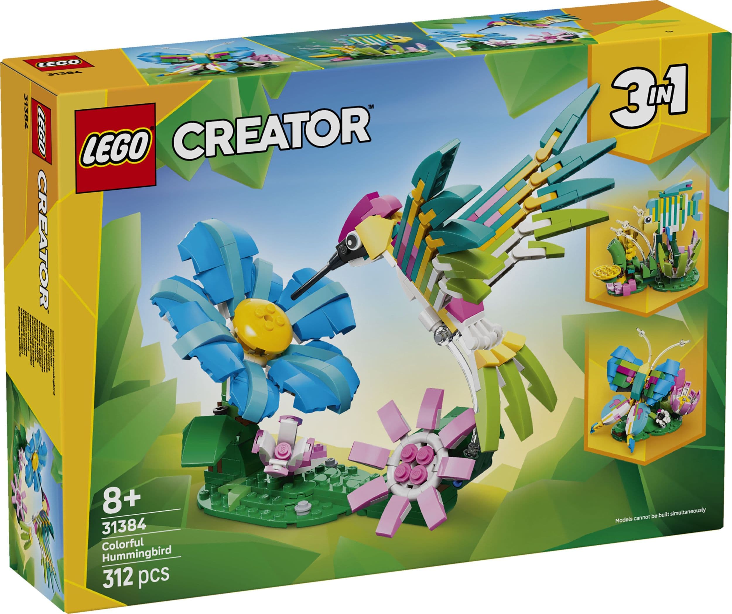 LEGO® Creator 3 v 1 31384 Divoká zvířata: Barevný kolibřík