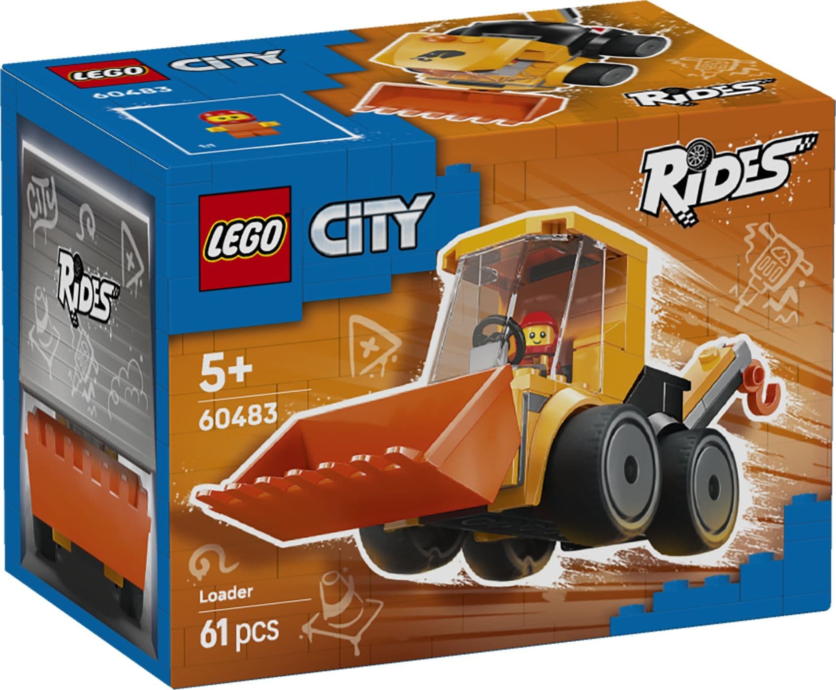 LEGO® City 60483 Autíčka – Stavební nakladač