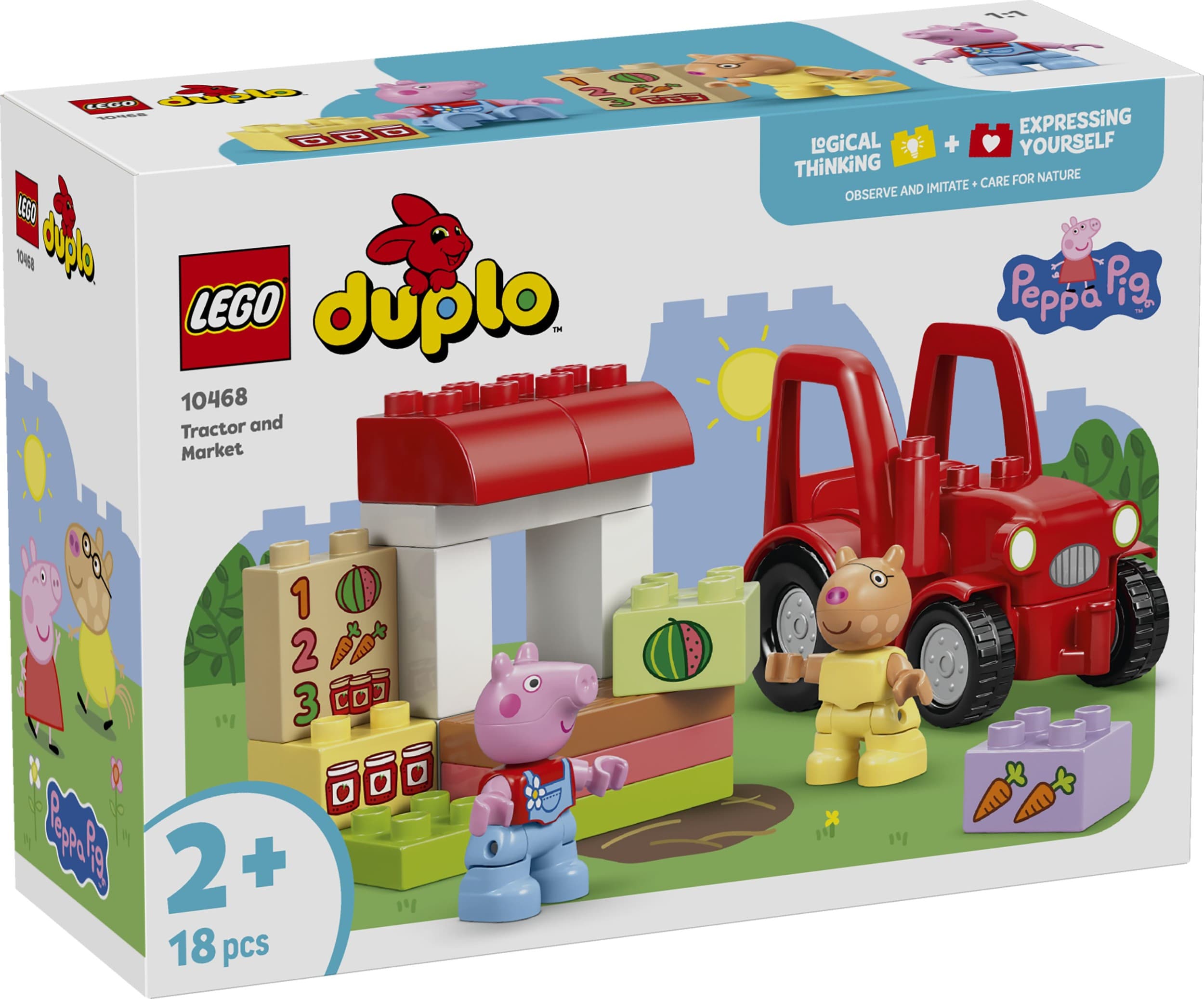 LEGO® DUPLO® Prasátko Peppa 10468 Traktor a tržnice